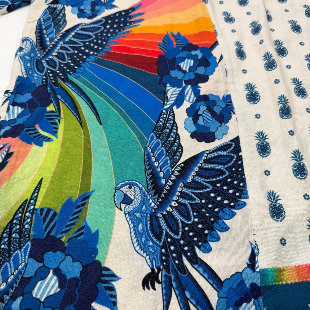 🌊 FARM Rio Surf Button-down‎ Shirt XS - Picture 11 of 14